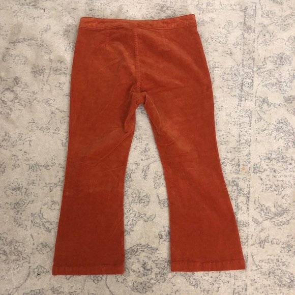 Burnt orange cropped flare pants - Picture 2 of 2